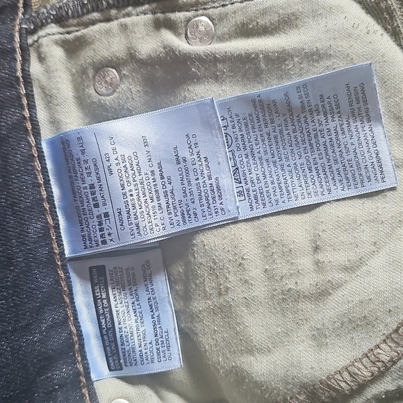 Levi's 511 Dark Wash Red Tab Mens Jeans 31x32 NWOT - Picture 8 of 10